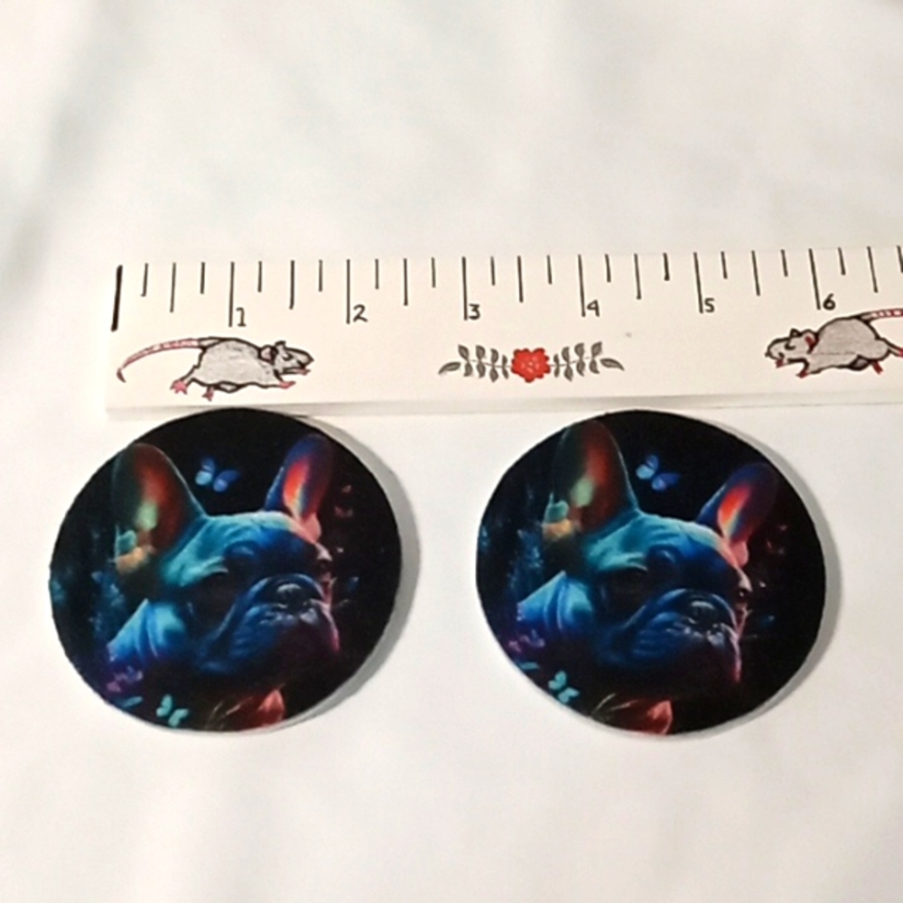 French Bulldog Car Coasters